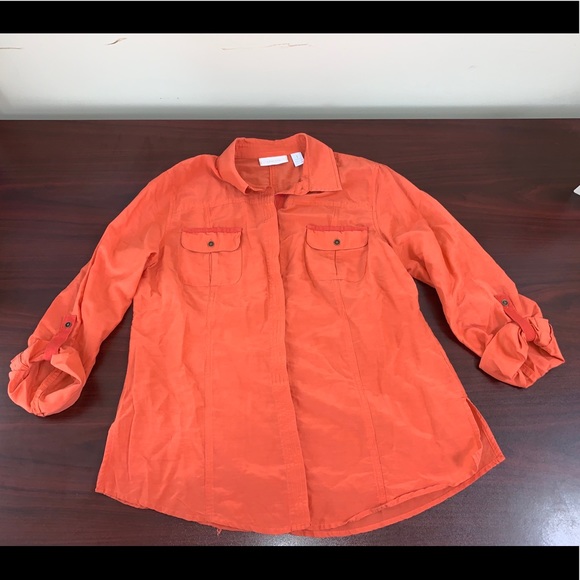 Pretty tangerine top - Picture 1 of 4